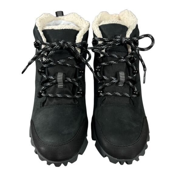 BOGS Women's Arcata Urban Leather Mid Winter Boot Waterproof, Black Size 7 - Picture 3 of 6